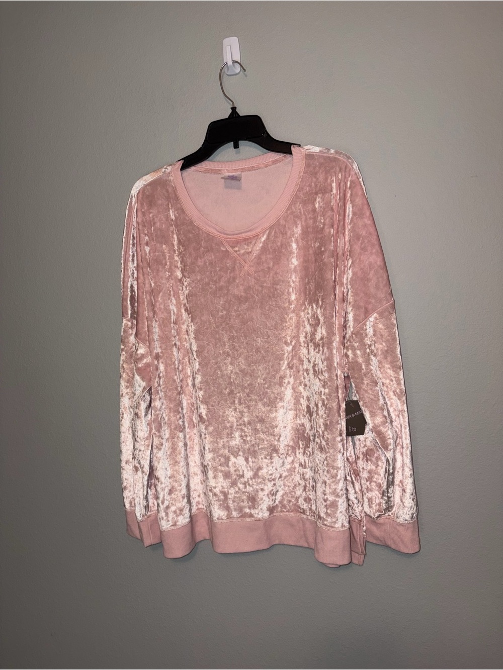 Secret Treasures Crushed Velour Sleep Top Size 3X